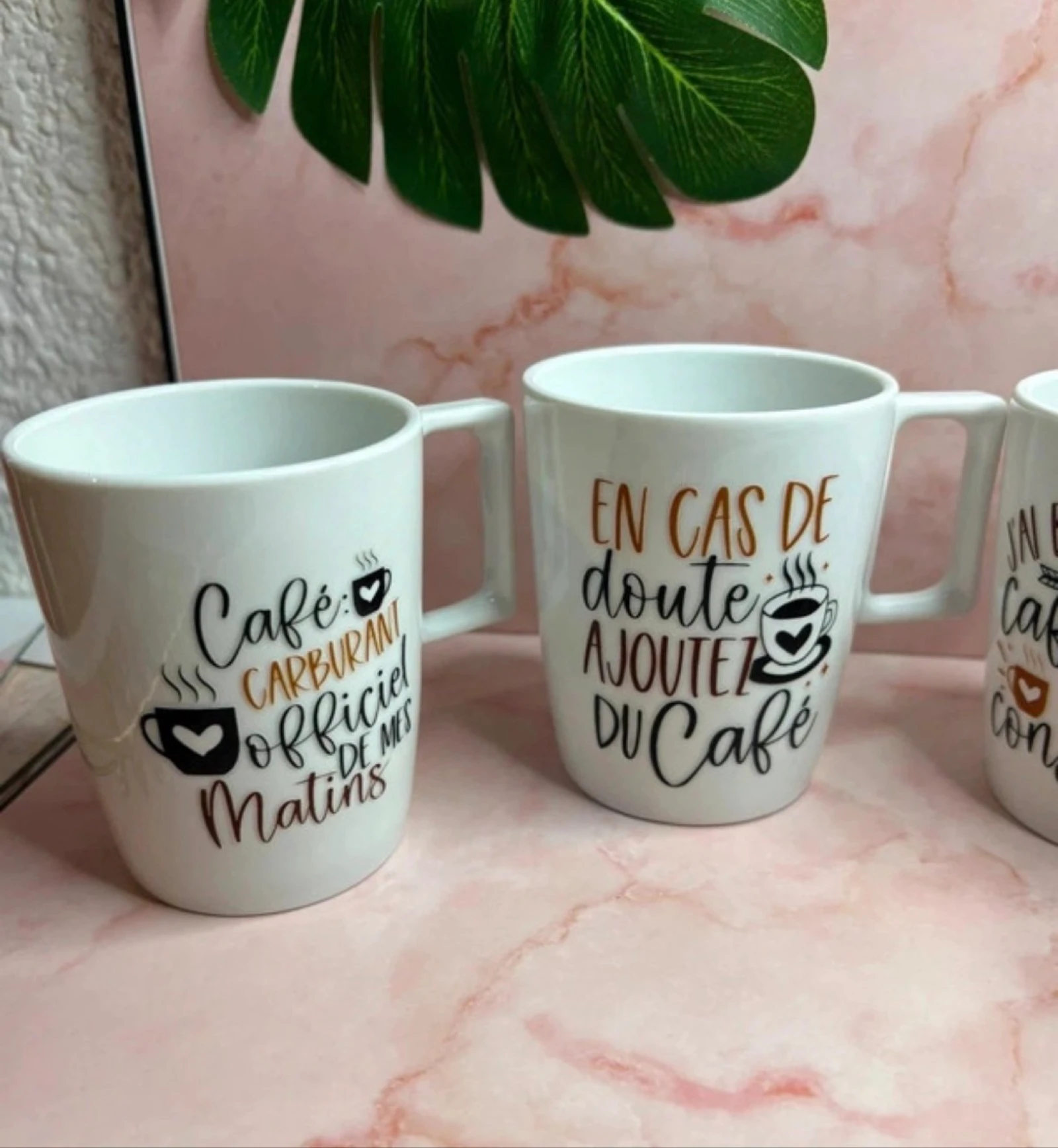 Set of 4 personalized coffee mugs – Air France / Degrenne Design – photo 2